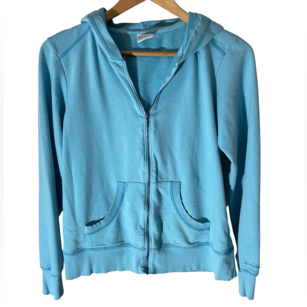 G1 - Columbia Blue Zip-Up Hoodie Women’s Medium